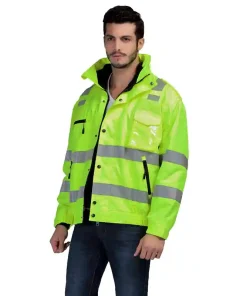 Jacket Winter Reflective Cotton Coat Raincoat