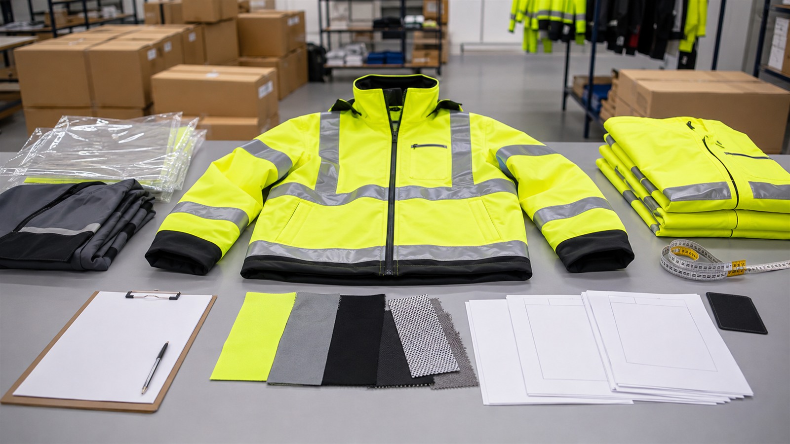 Safety jacket supplier checklist for bulk OEM buyers reviewing samples specifications and packaging